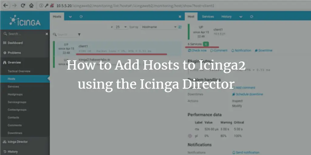 How to Add Hosts to Icinga2 using the Icinga Director
