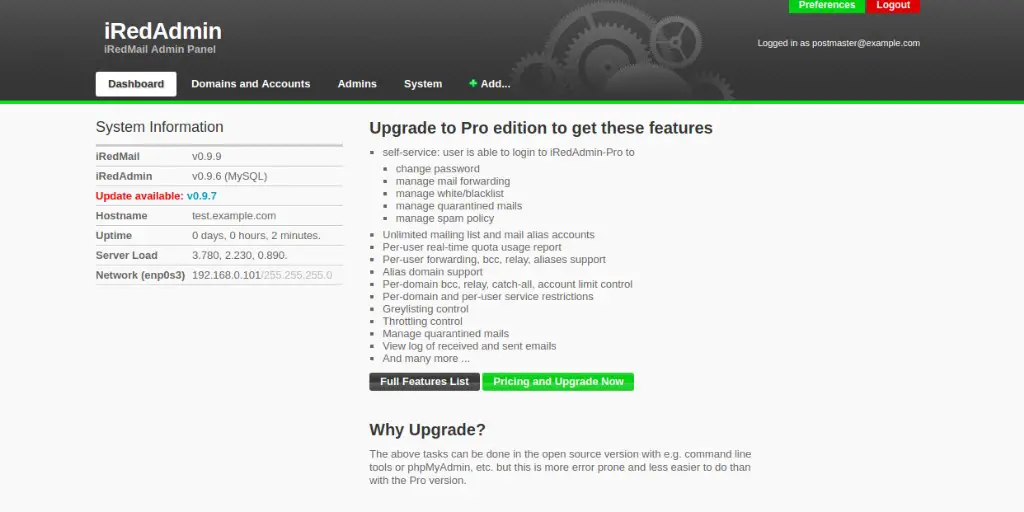 How to Setup IRedMail Server on Ubuntu 18.04 LTS