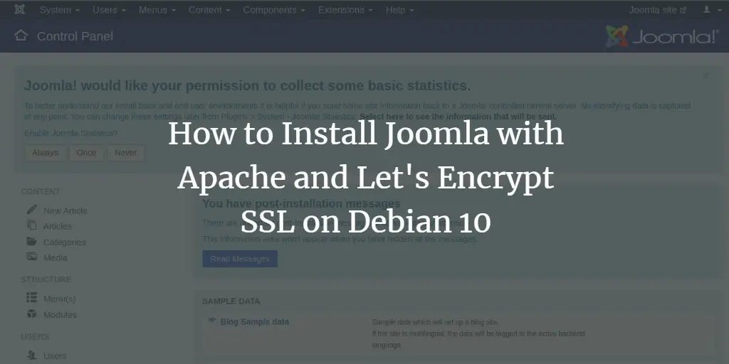 How to Install Joomla with Apache and Let's Encrypt SSL on Debian 10