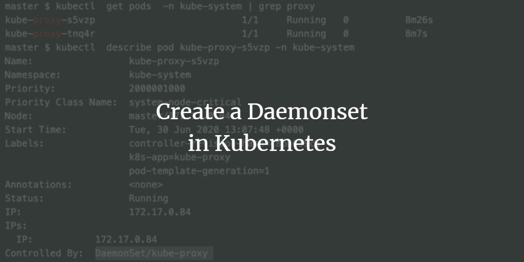 Create a Daemonset in Kubernetes