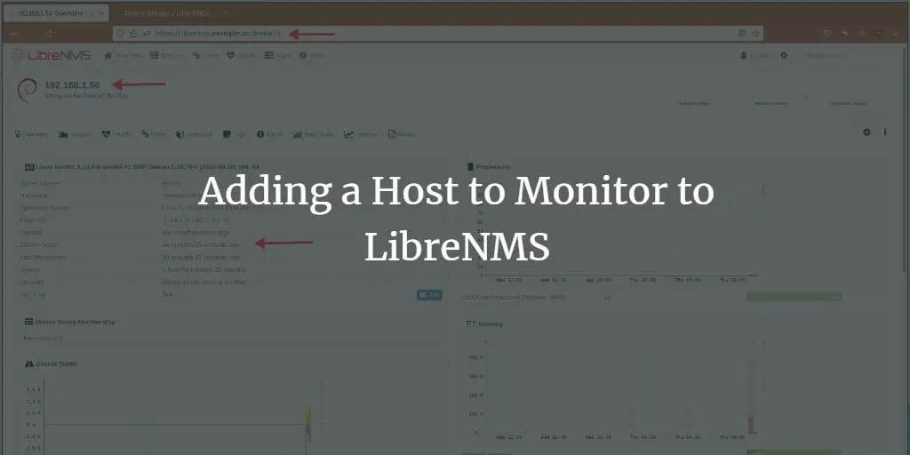 Adding a Host to Monitor to LibreNMS