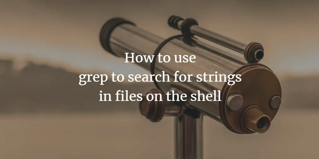 Search for a string in text files on Linux