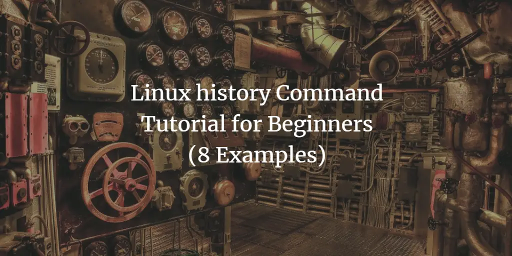 Linux history Command Tutorial for Beginners (8 Examples)