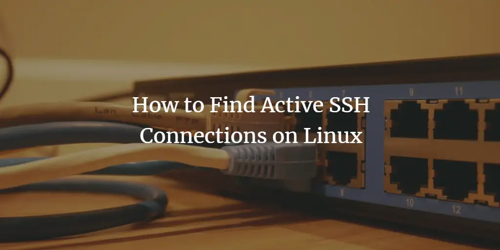 How to Find Active SSH Connections on Linux