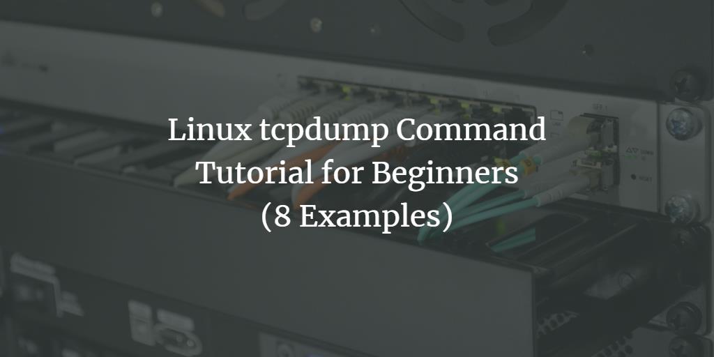 Linux tcpdump Command Tutorial for Beginners (8 Examples)