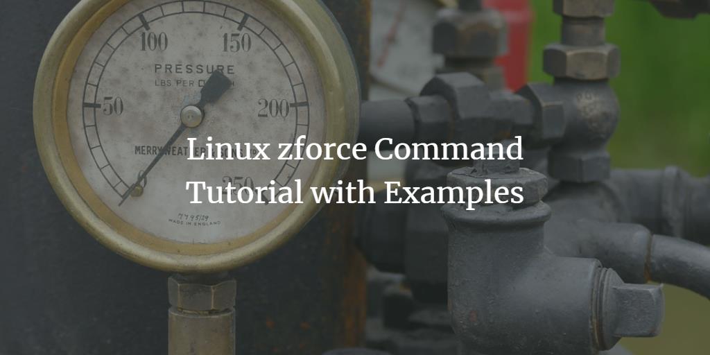 Linux zforce Command Tutorial with Examples
