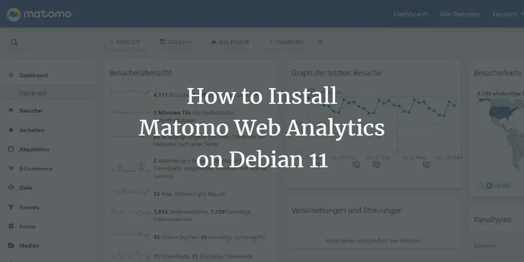 How to Install Matomo Web Analytics on Debian 11