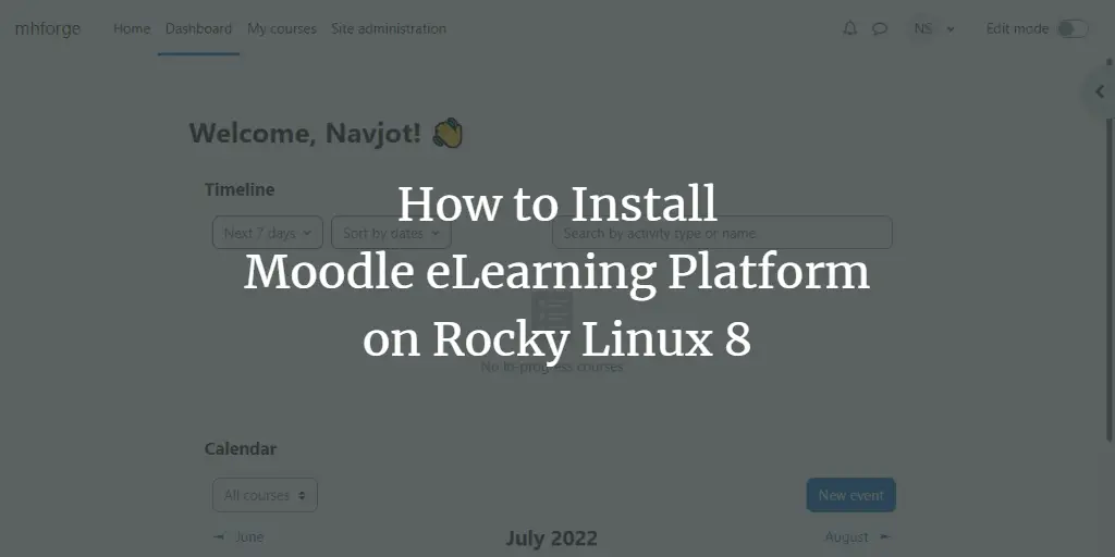 How to Install Moodle eLearning Platform on Rocky Linux 8