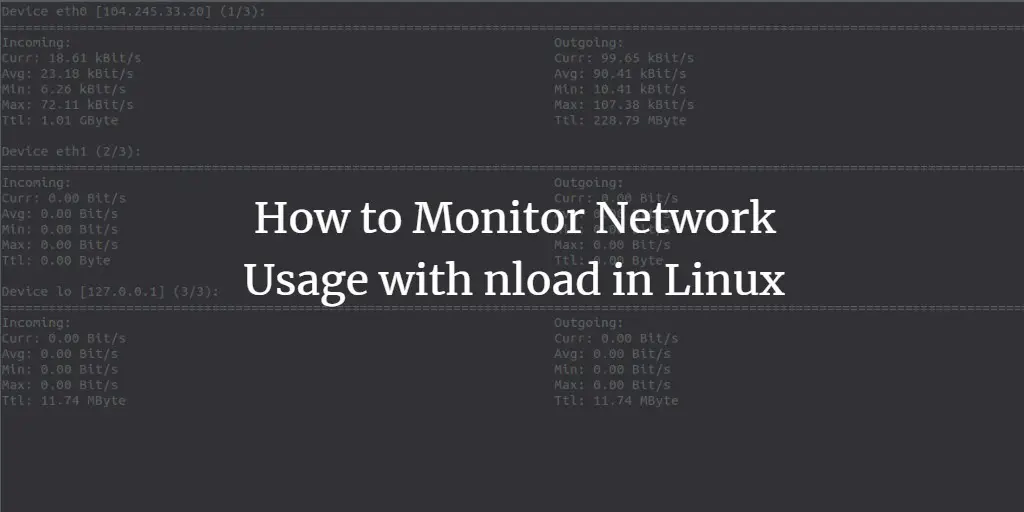 How to Monitor Network Usage with nload in Linux