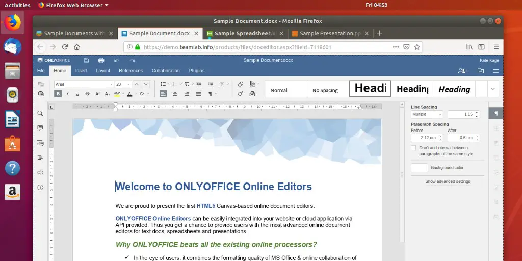 How to install ONLYOFFICE 10.0 on Ubuntu 18.04 LTS