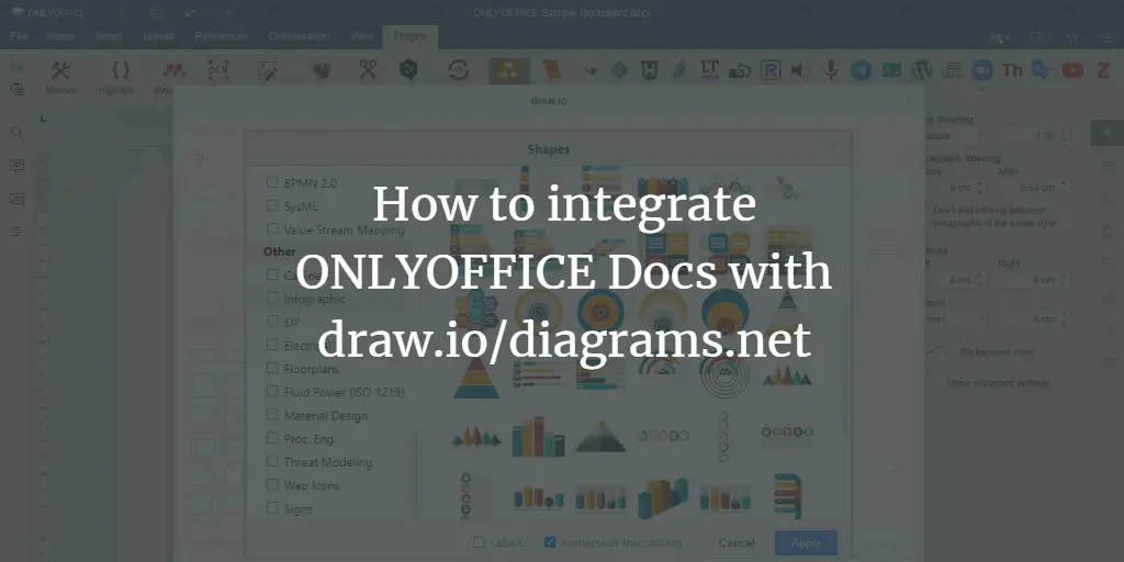 How to integrate ONLYOFFICE Docs with draw.io/diagrams.net
