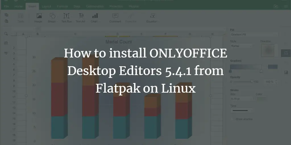 How to install ONLYOFFICE Desktop Editors 5.4.1 from Flatpak on Linux