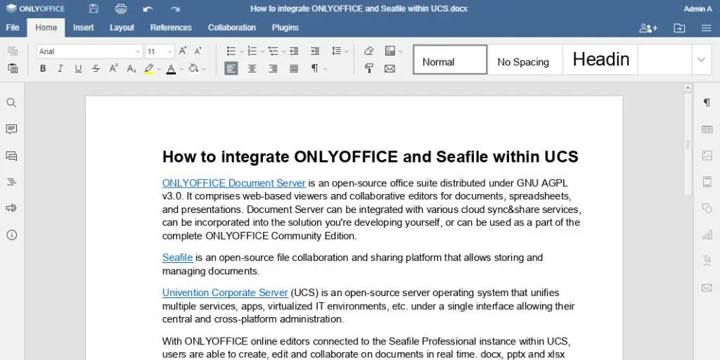How to integrate ONLYOFFICE and Seafile within UCS