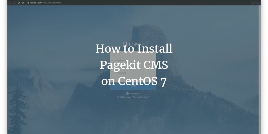 How to Install Pagekit CMS on CentOS 7