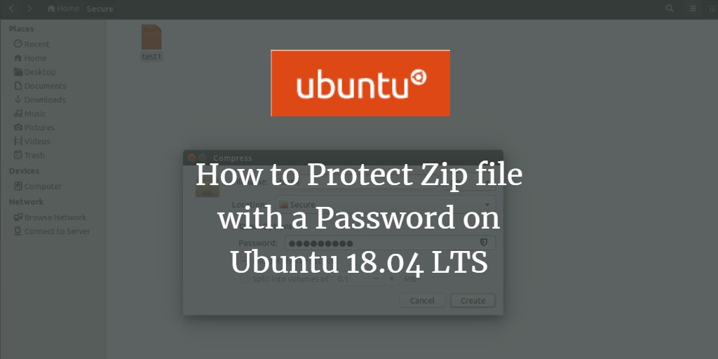 How to Protect Zip file with Password on Ubuntu