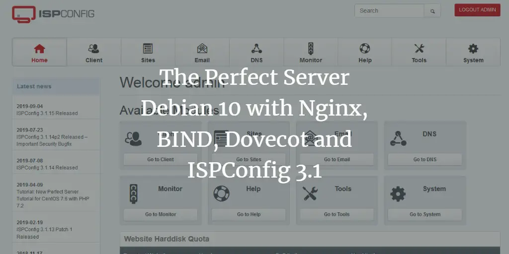 The Perfect Server - Debian 10 (Nginx, BIND, Dovecot, ISPConfig 3.1)