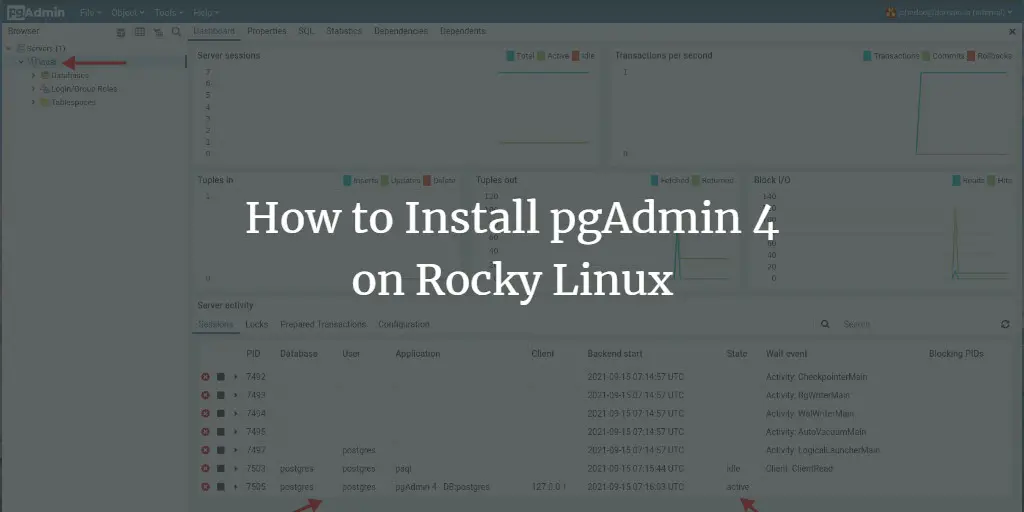 How to Install and Use pgAdmin 4 on Rocky Linux 8