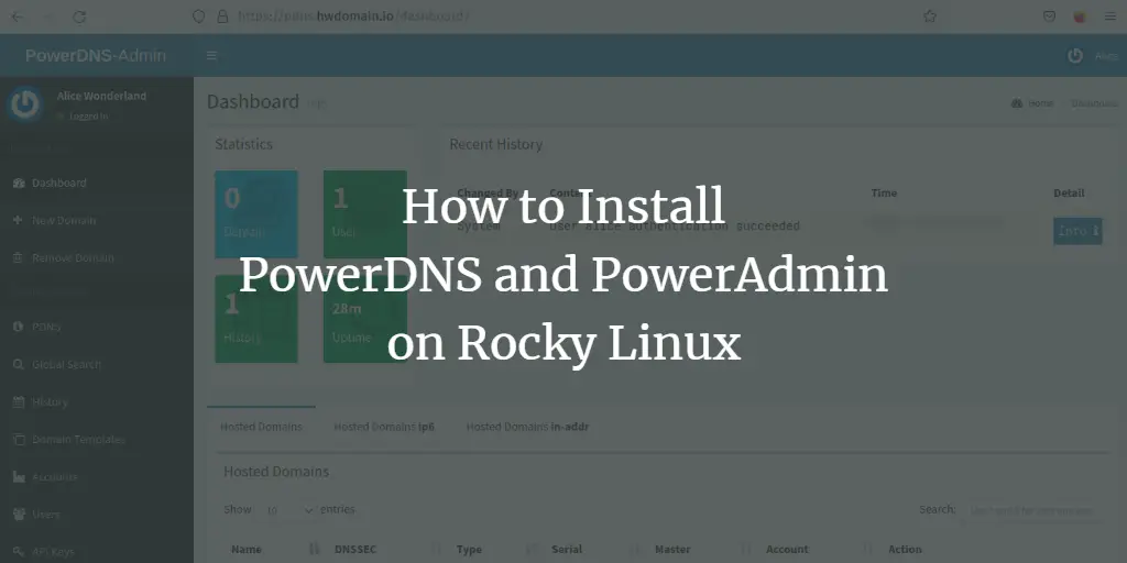 How to Install PowerDNS and PowerAdmin on Rocky Linux