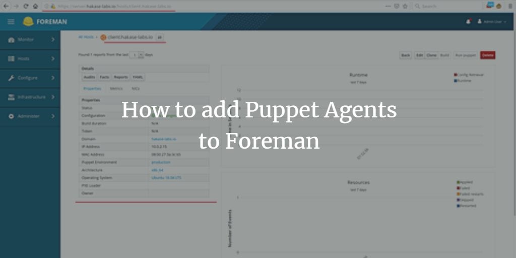 How to add Puppet Agents to Foreman
