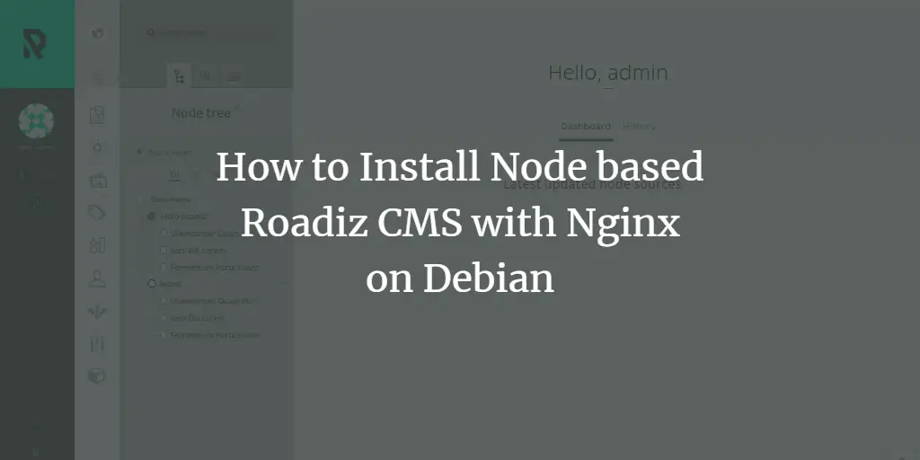 How to Install Node based Roadiz CMS with Nginx on Debian