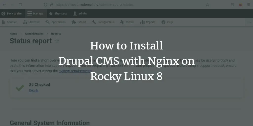 How to Install Drupal CMS with Nginx on Rocky Linux 8