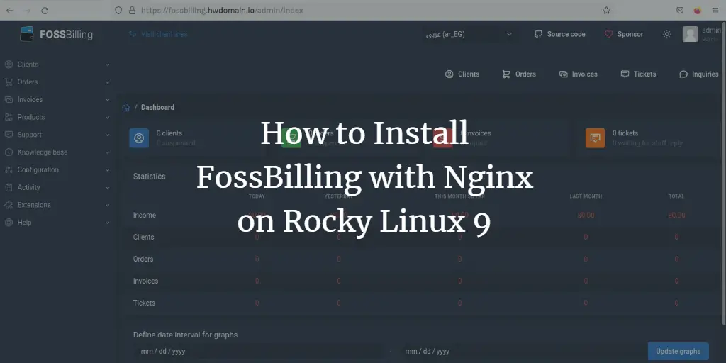 How to Install FossBilling with Nginx on Rocky Linux 9