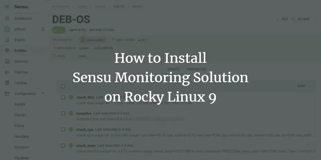 How to Install Sensu Monitoring Solution on Rocky Linux 9