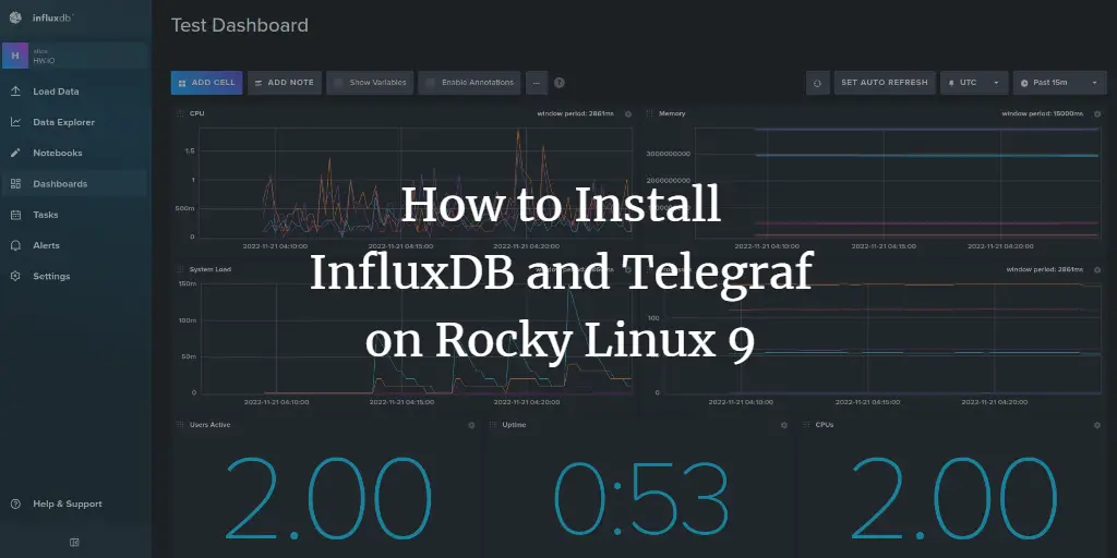 How to Install InfluxDB and Telegraf on Rocky Linux 9
