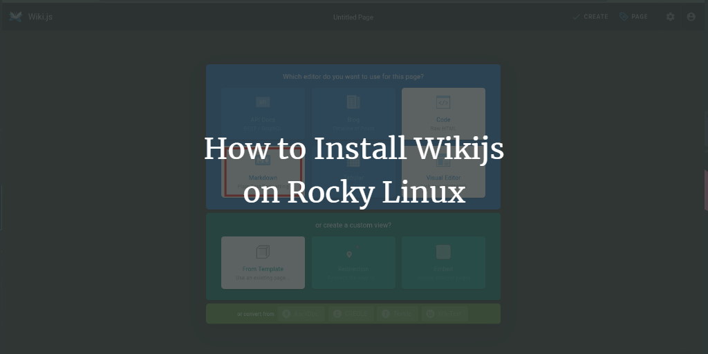 How to Install Wikijs on Rocky Linux