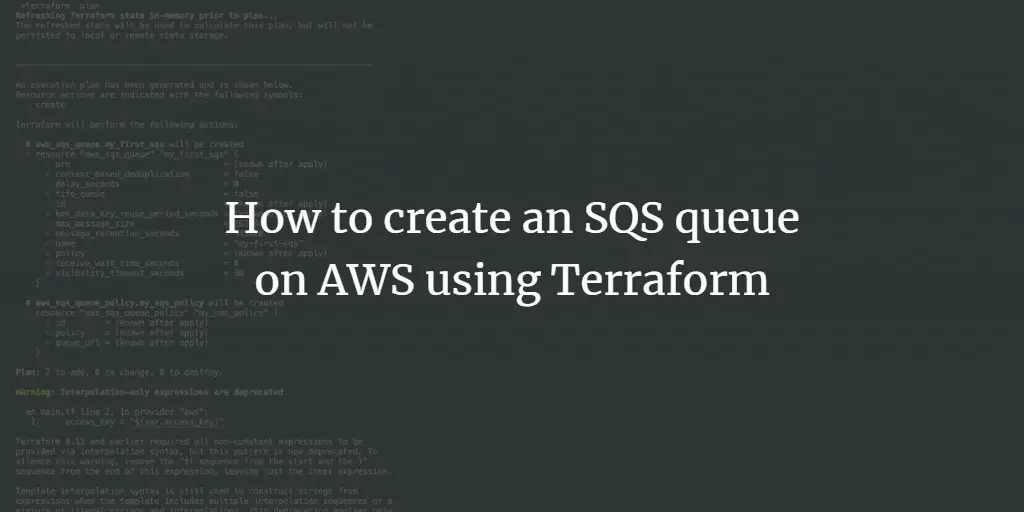How to create an SQS queue on AWS using Terraform