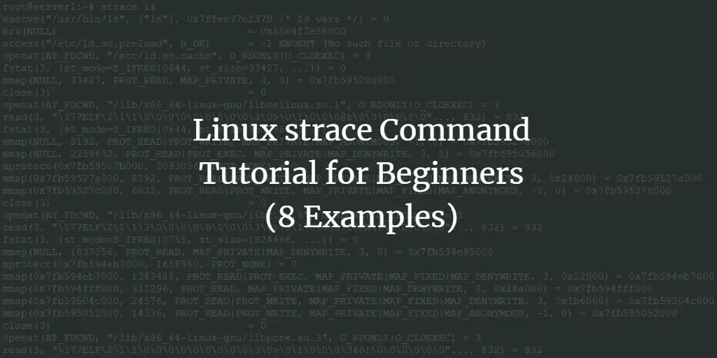 Linux strace Command Tutorial for Beginners (8 Examples)