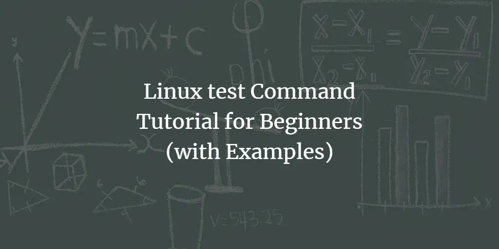 Linux test Command Tutorial for Beginners (with Examples)