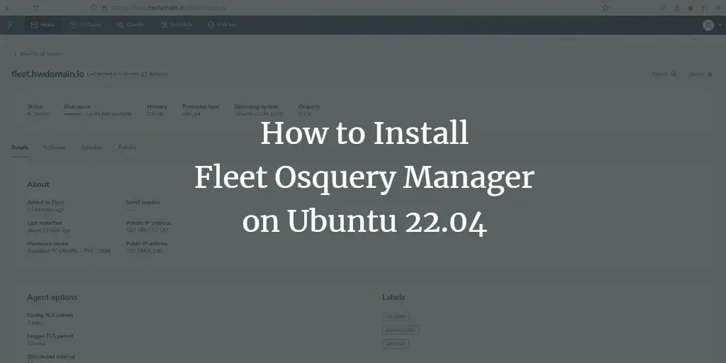 How to Install Fleet Osquery Manager on Ubuntu 22.04