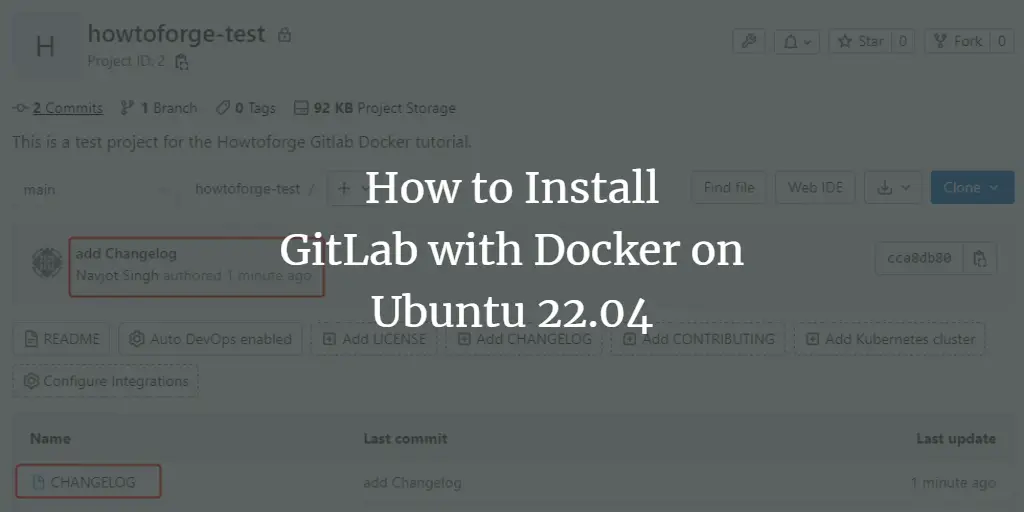 How to Install GitLab with Docker on Ubuntu 22.04