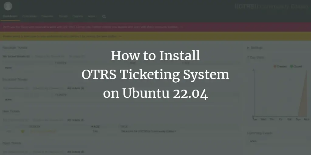 How to Install OTRS Ticketing System on Ubuntu 22.04