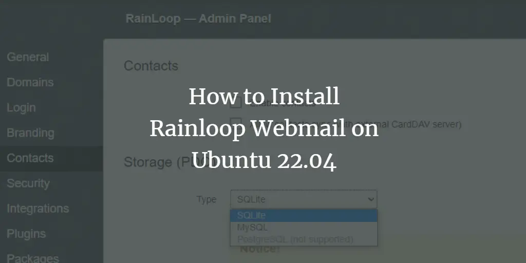How to Install Rainloop Webmail on Ubuntu 22.04