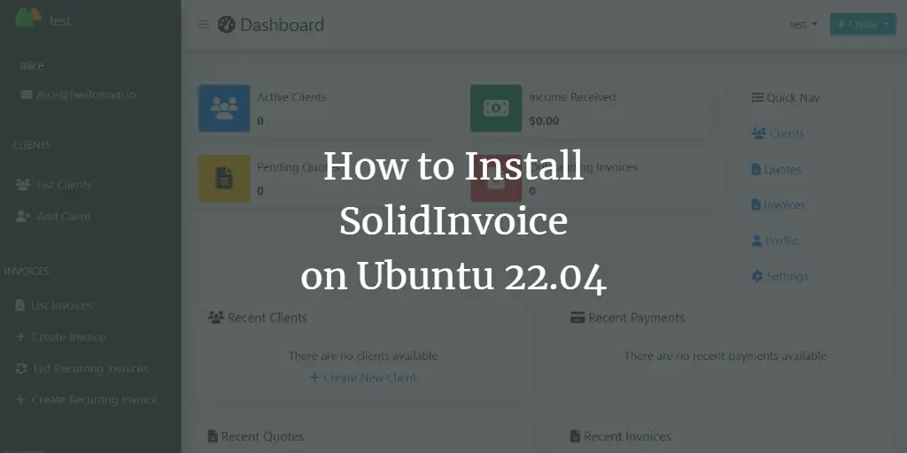 How to Install SolidInvoice on Ubuntu 22.04
