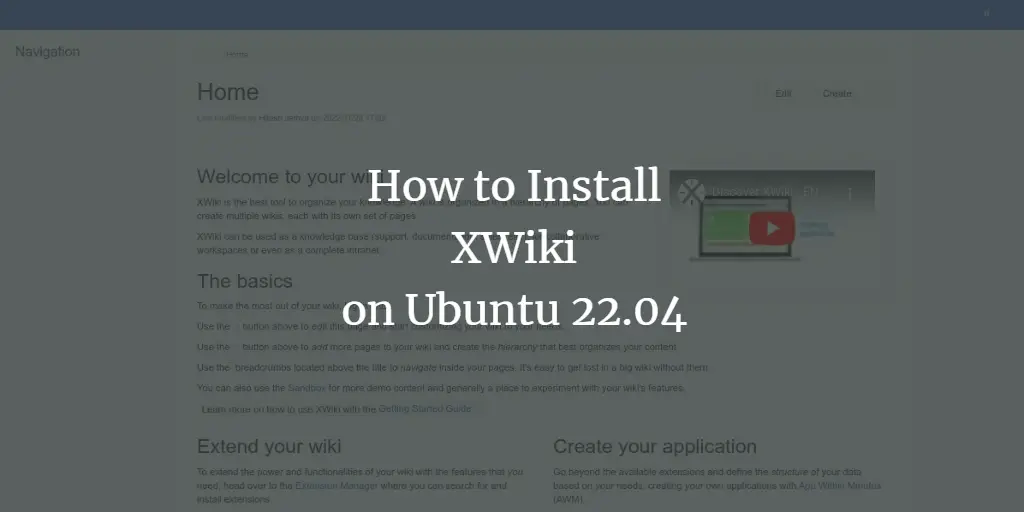 How to Install XWiki on Ubuntu 22.04