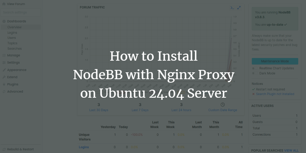 How to Install NodeBB with Nginx Proxy on Ubuntu 24.04 Server