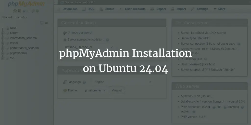 phpMyAdmin Installation on Ubuntu 24.04