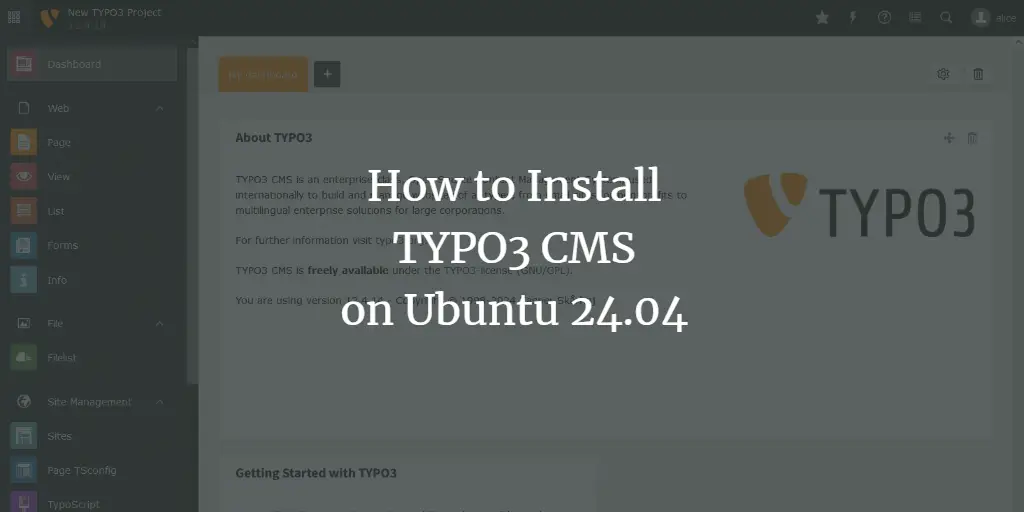 How to Install TYPO3 CMS on Ubuntu 24.04