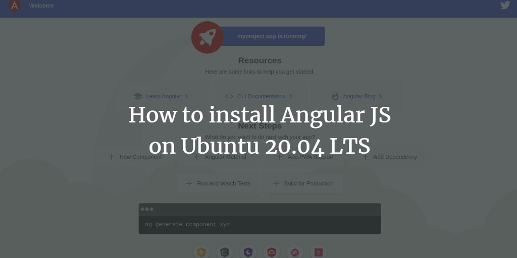 How to install Angular on Ubuntu 20.04 LTS