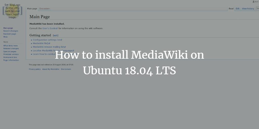 How to install MediaWiki on Ubuntu 18.04 LTS