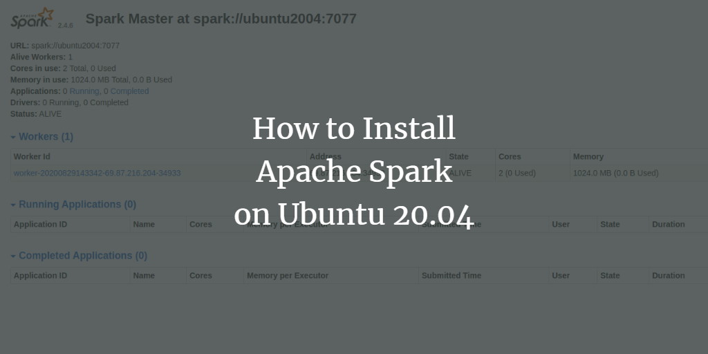 How to Install Apache Spark on Ubuntu 20.04