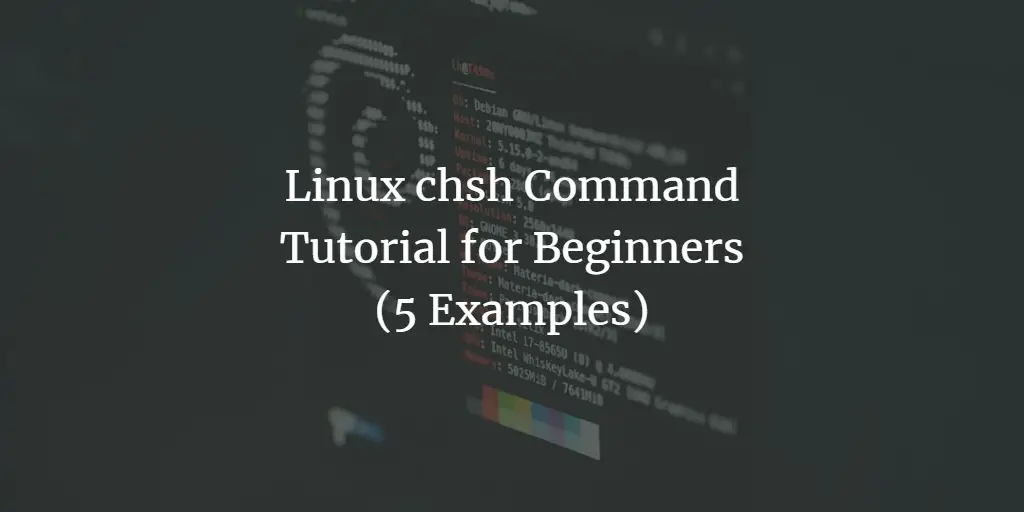 Linux chsh Command Tutorial for Beginners (5 Examples)