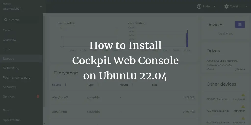 How to Install Cockpit Web Console on Ubuntu 22.04