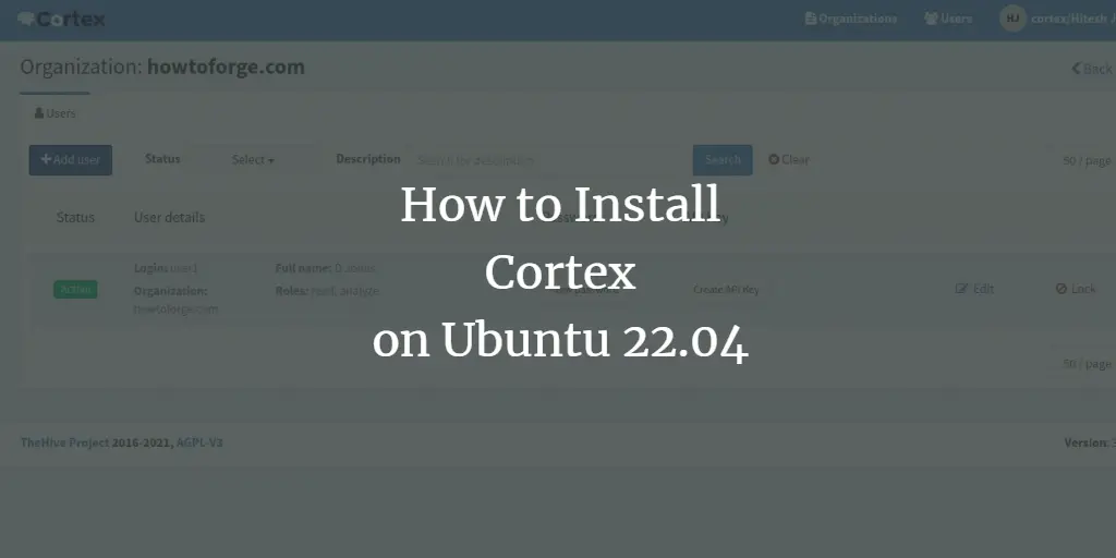How to Install Cortex Observable Analysis Tool on Ubuntu 22.04