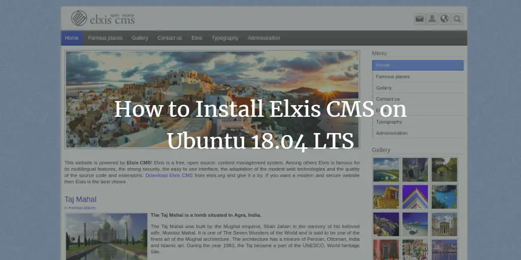 How to Install Elxis CMS on Ubuntu 18.04 LTS
