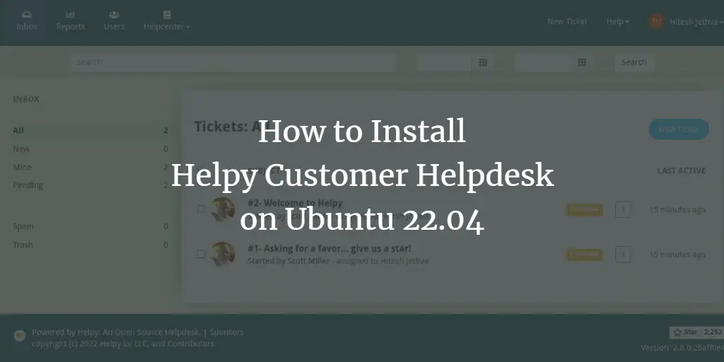 How to Install Helpy Customer Helpdesk on Ubuntu 22.04