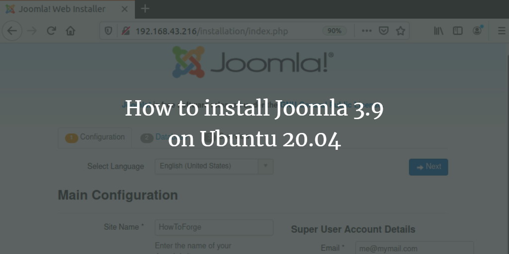 How to install Joomla 3.9 on Ubuntu 20.04